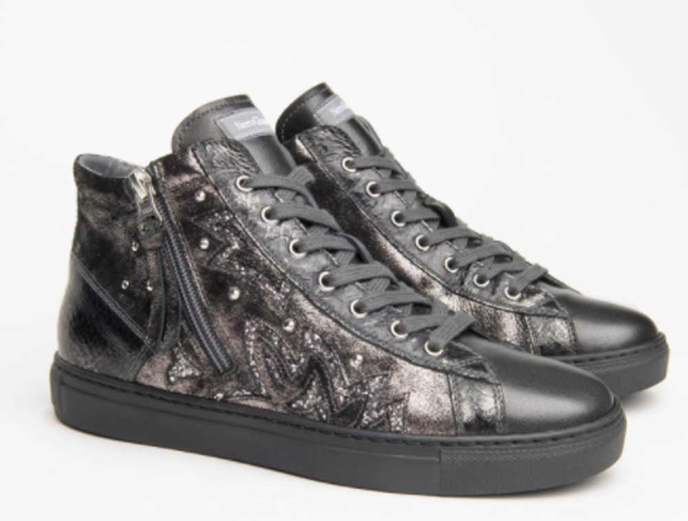 Sneakers alte in pelle