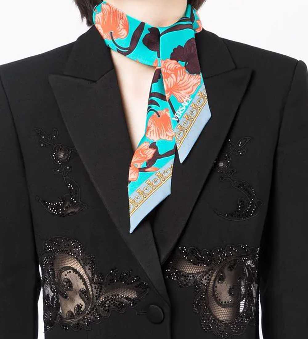 Foulard Versace a fiori