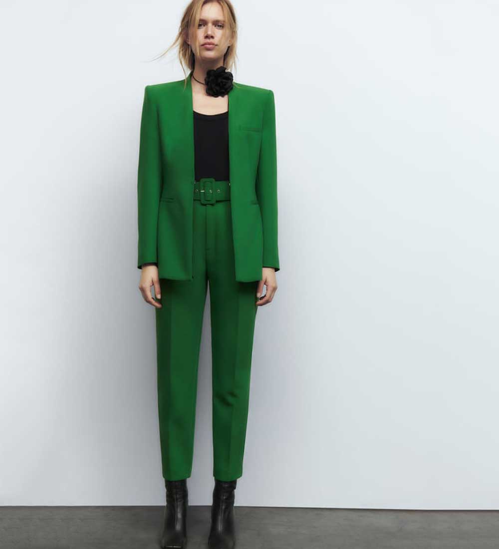 Blazer verde Zara