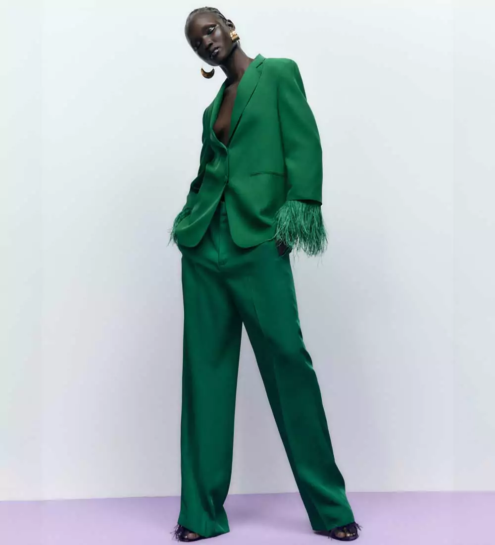 Completo verde Zara