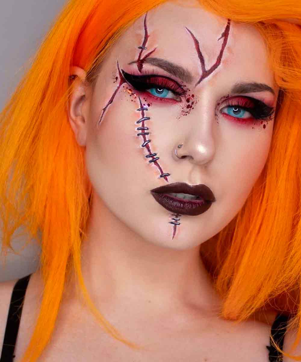 Make up Halloween ragazza
