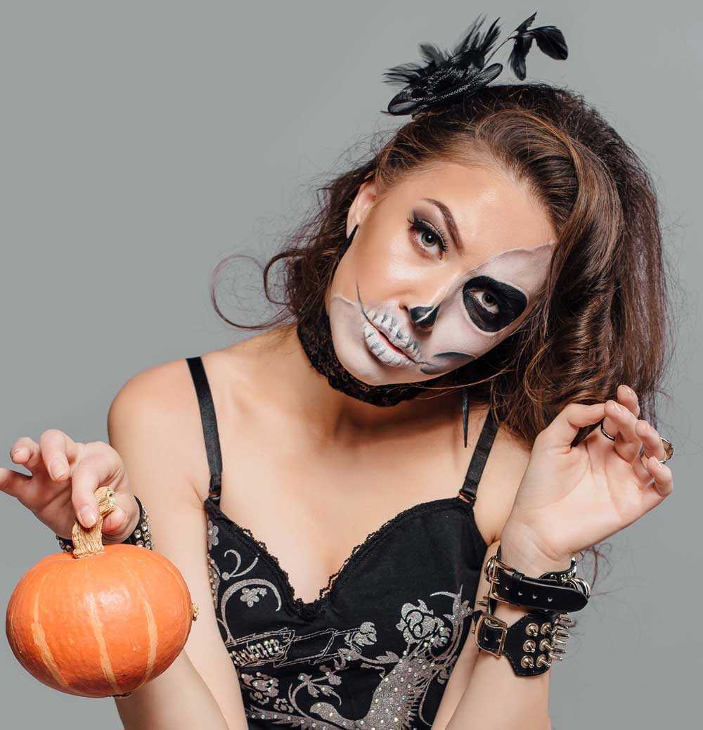 make up Halloween ragazza 