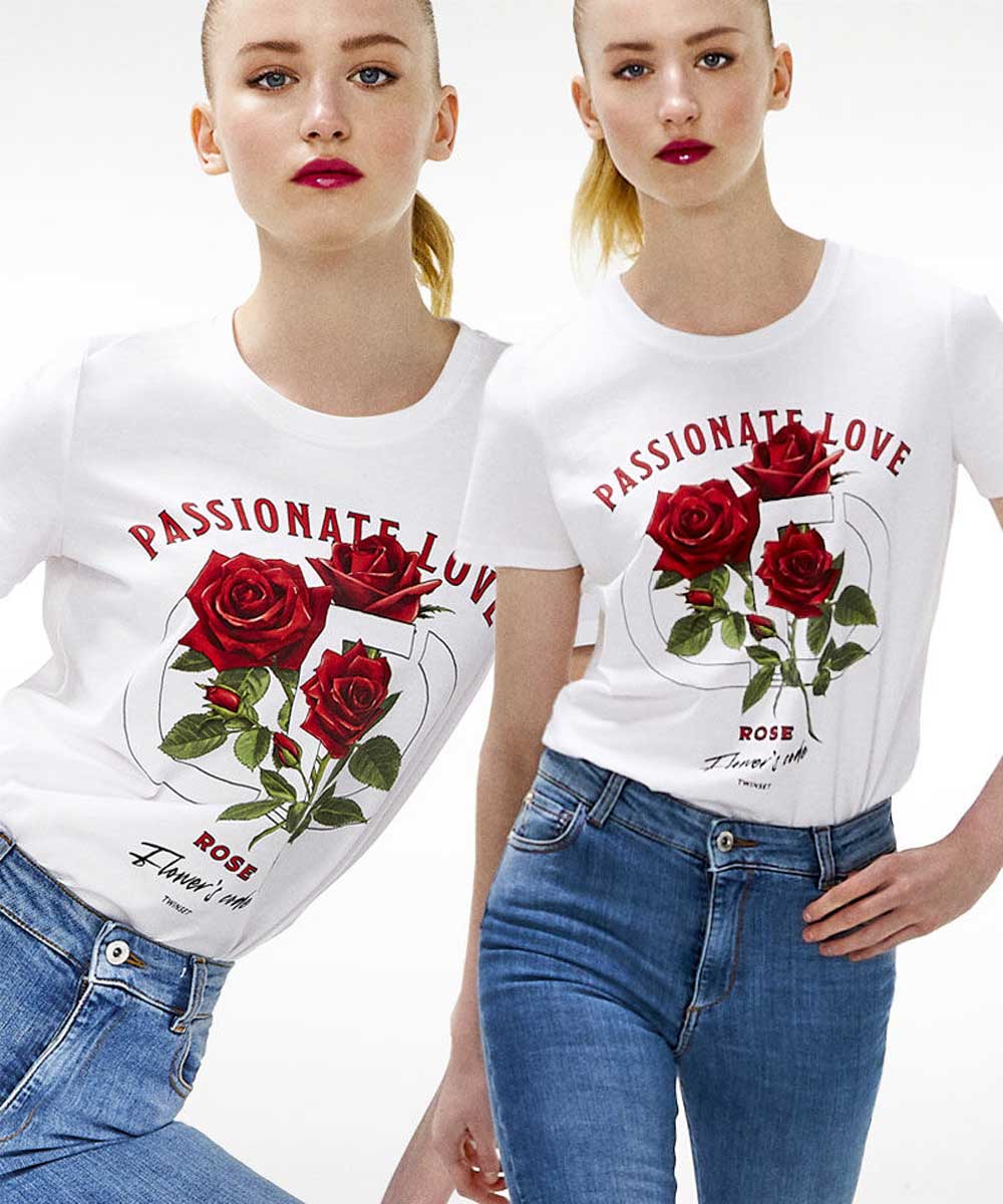 Twin Set t-shirt a fiori