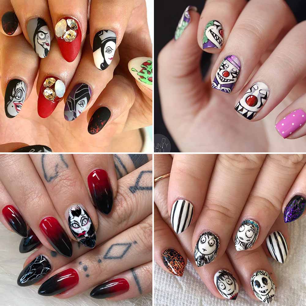 Nail art Halloween idee disegni sulle unghie
