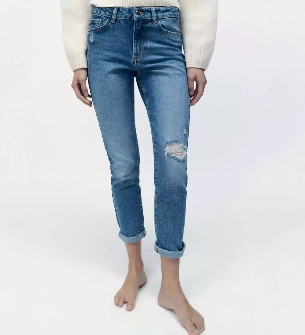 jeans skinny con strappi