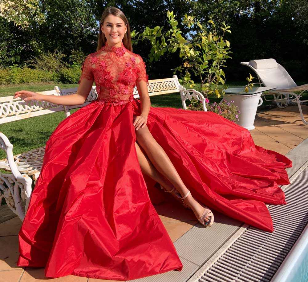 vestito da sposa rosso