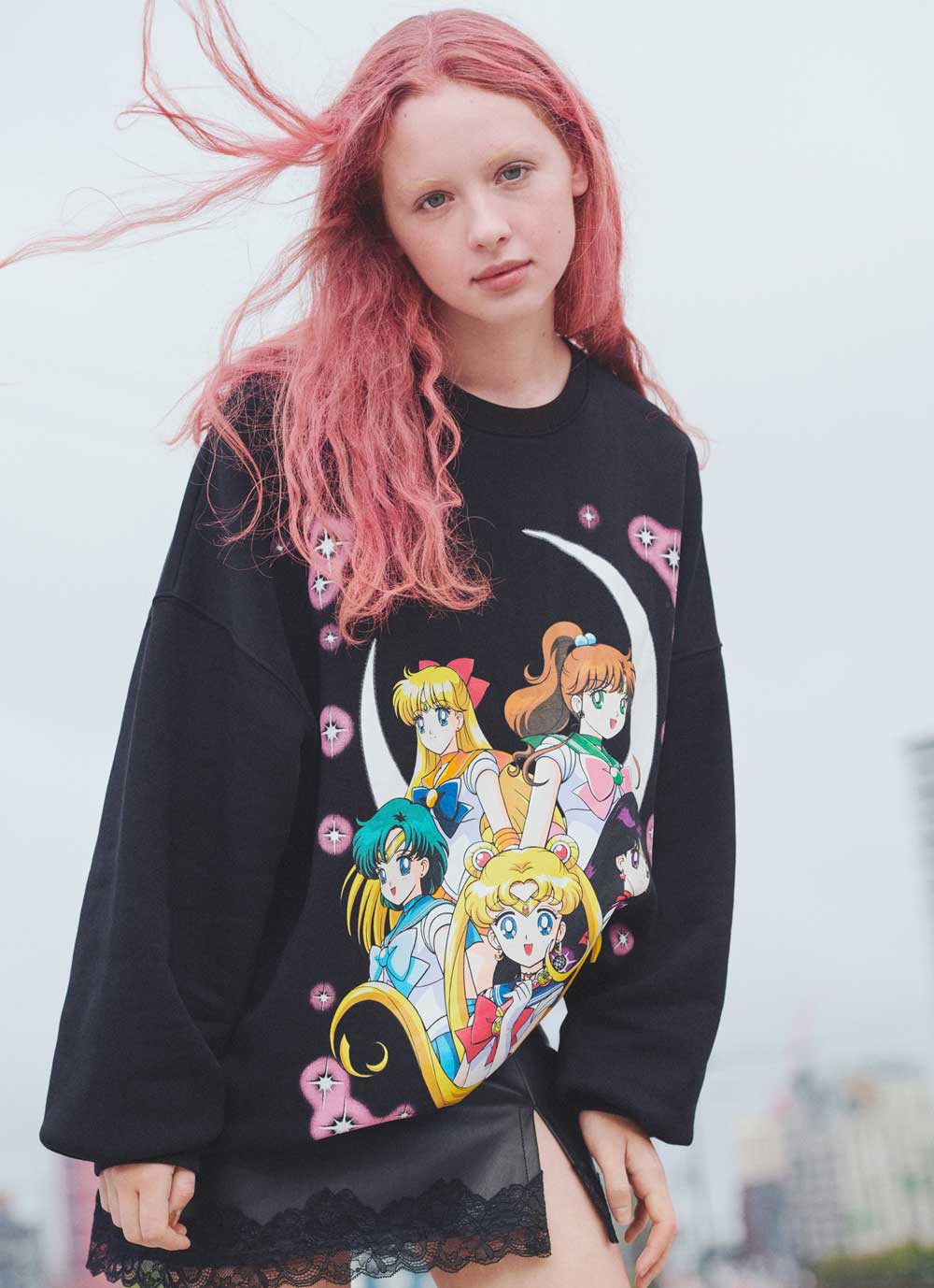 Felpa Sailor Moon Bershka