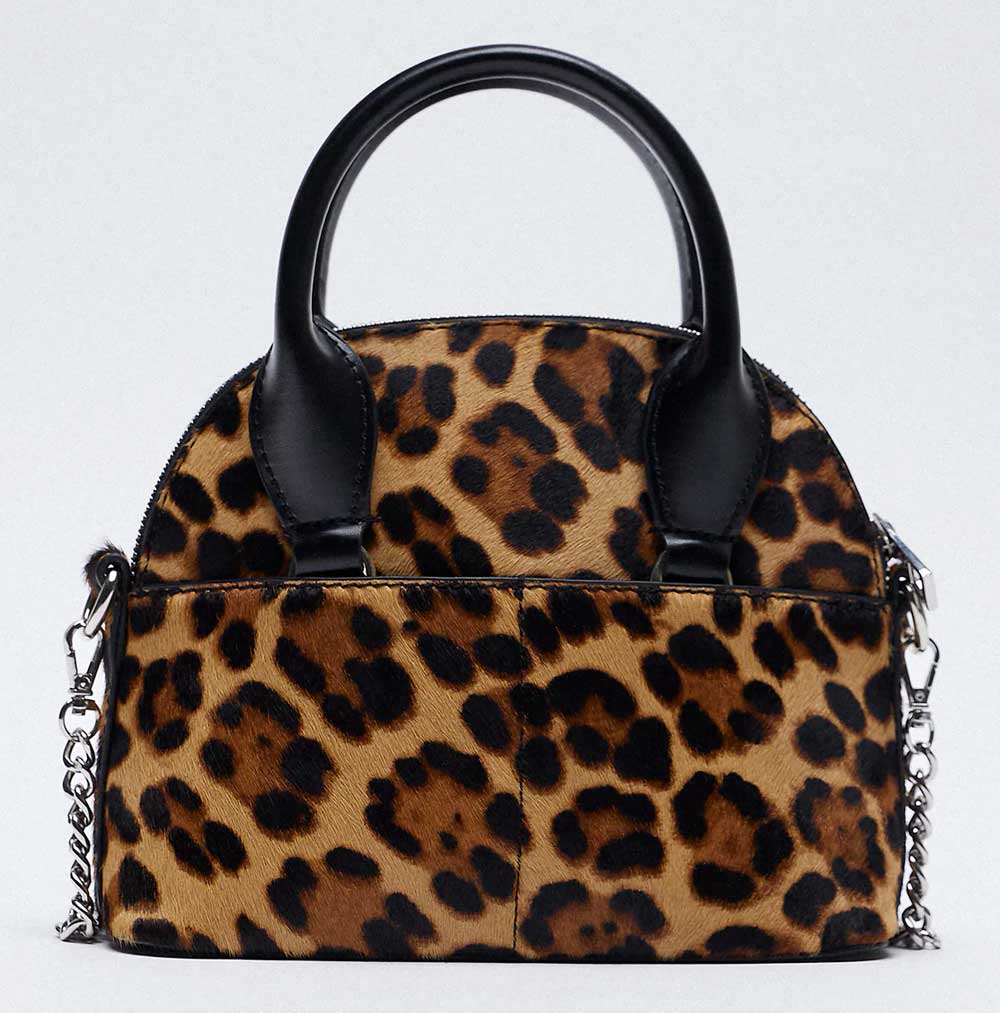 borsa leopardata zara