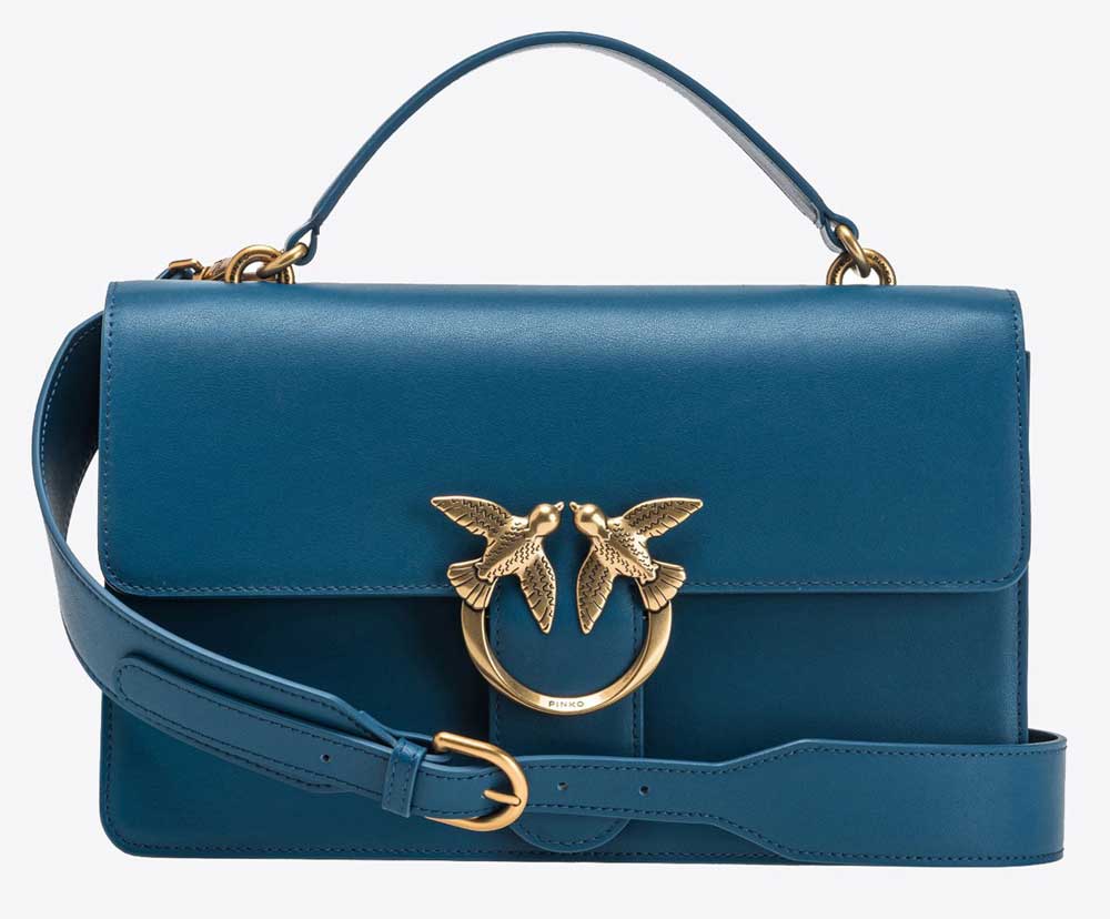 classic blue love bag