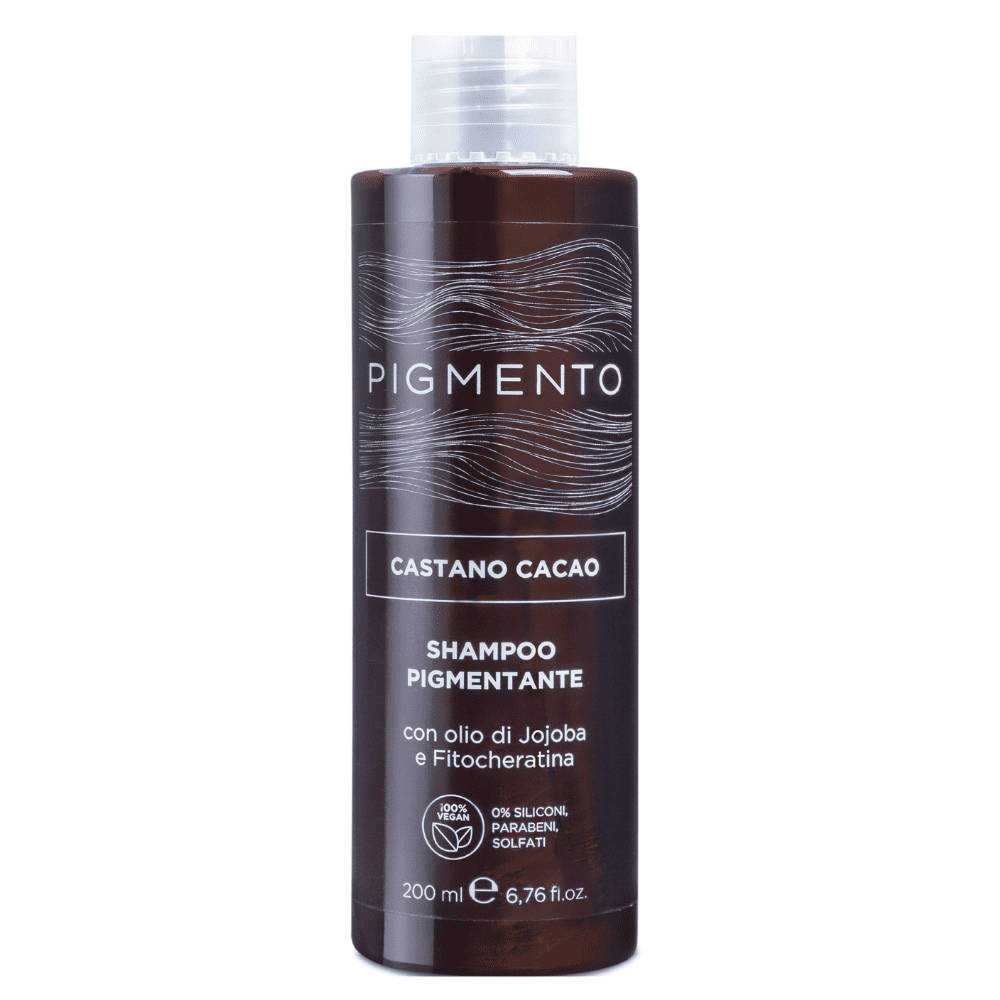 Pigmento shampoo riflessante per capelli bruni