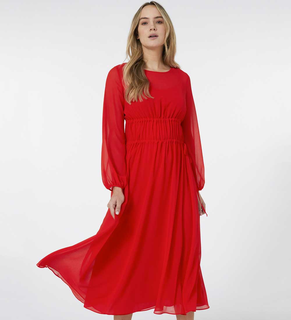 vestito elegante rosso