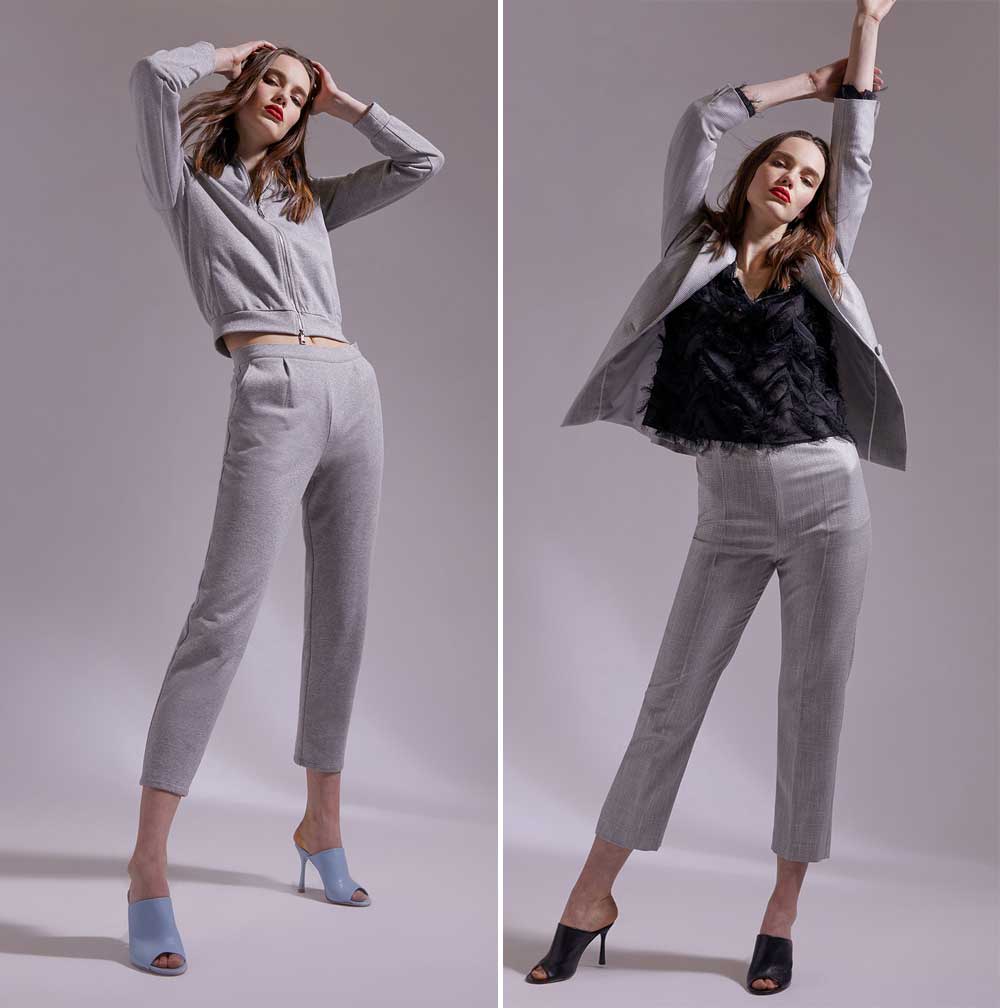 Pantaloni grigi Motivi Pantaloni grigi Motivi