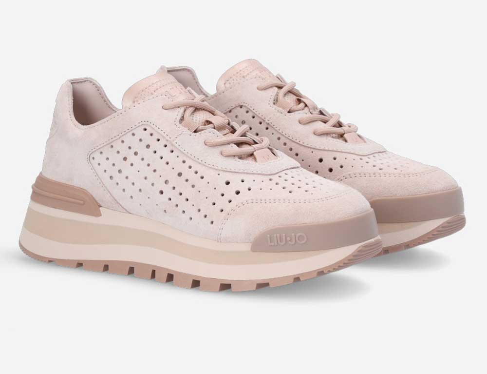 sneakers platform rosa
