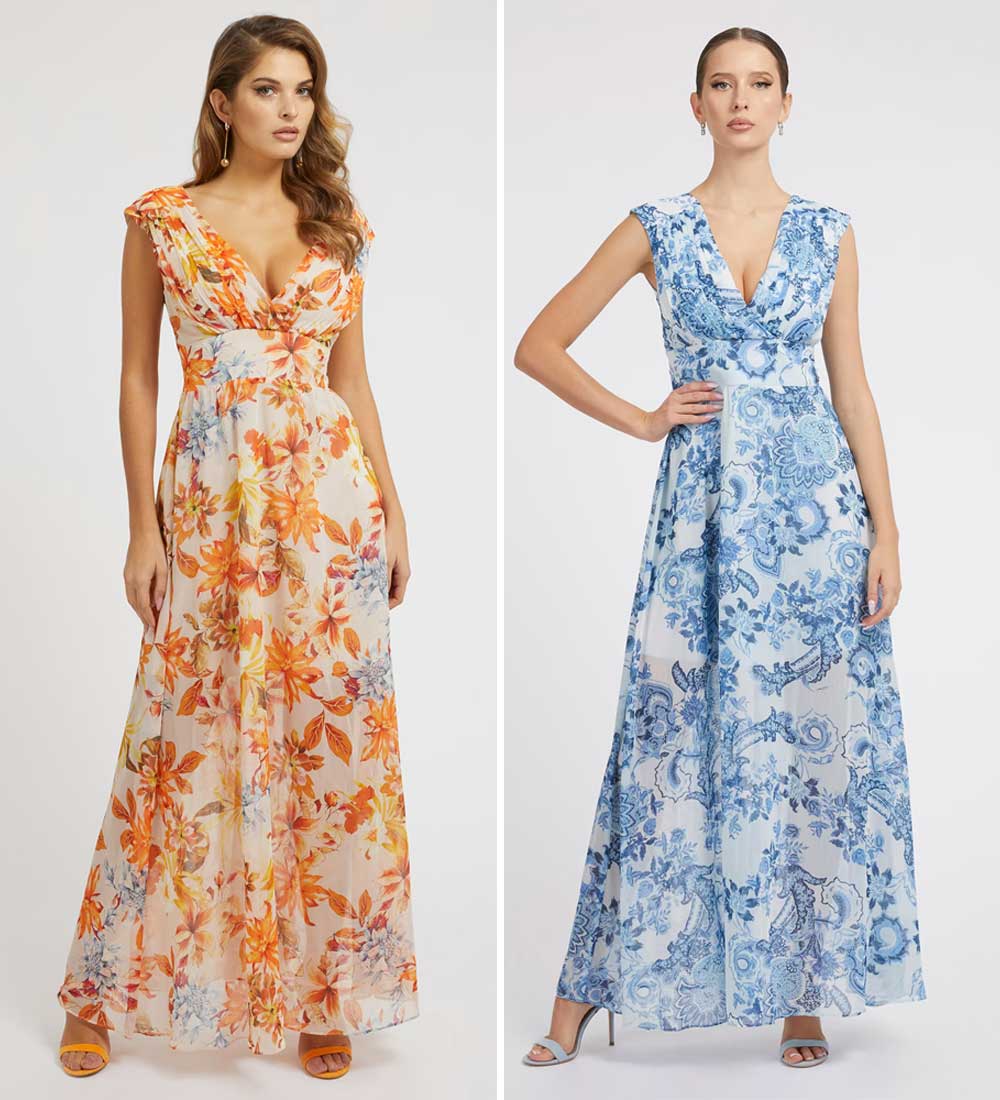 abito a fiori Guess abito a fiori Guess