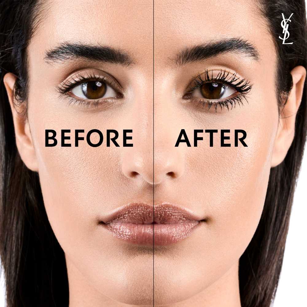 Prima e dopo mascara YSL