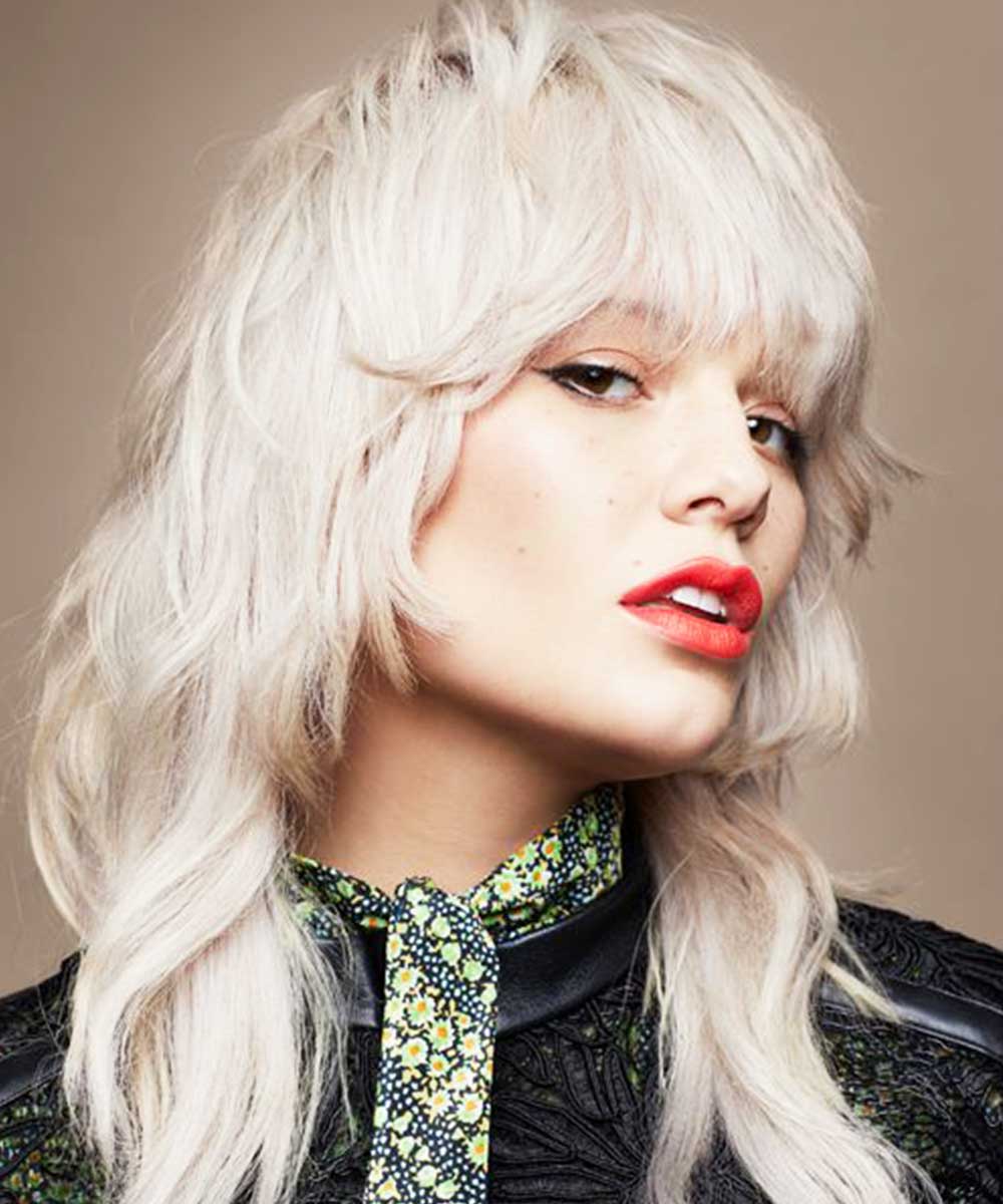 Mullet lungo donna frangia Mullet lungo donna frangia