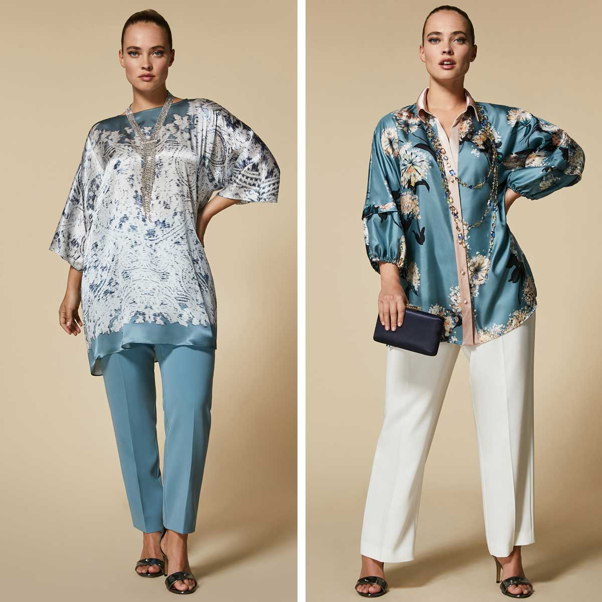 Completi con pantaloni eleganti taglie forti sales