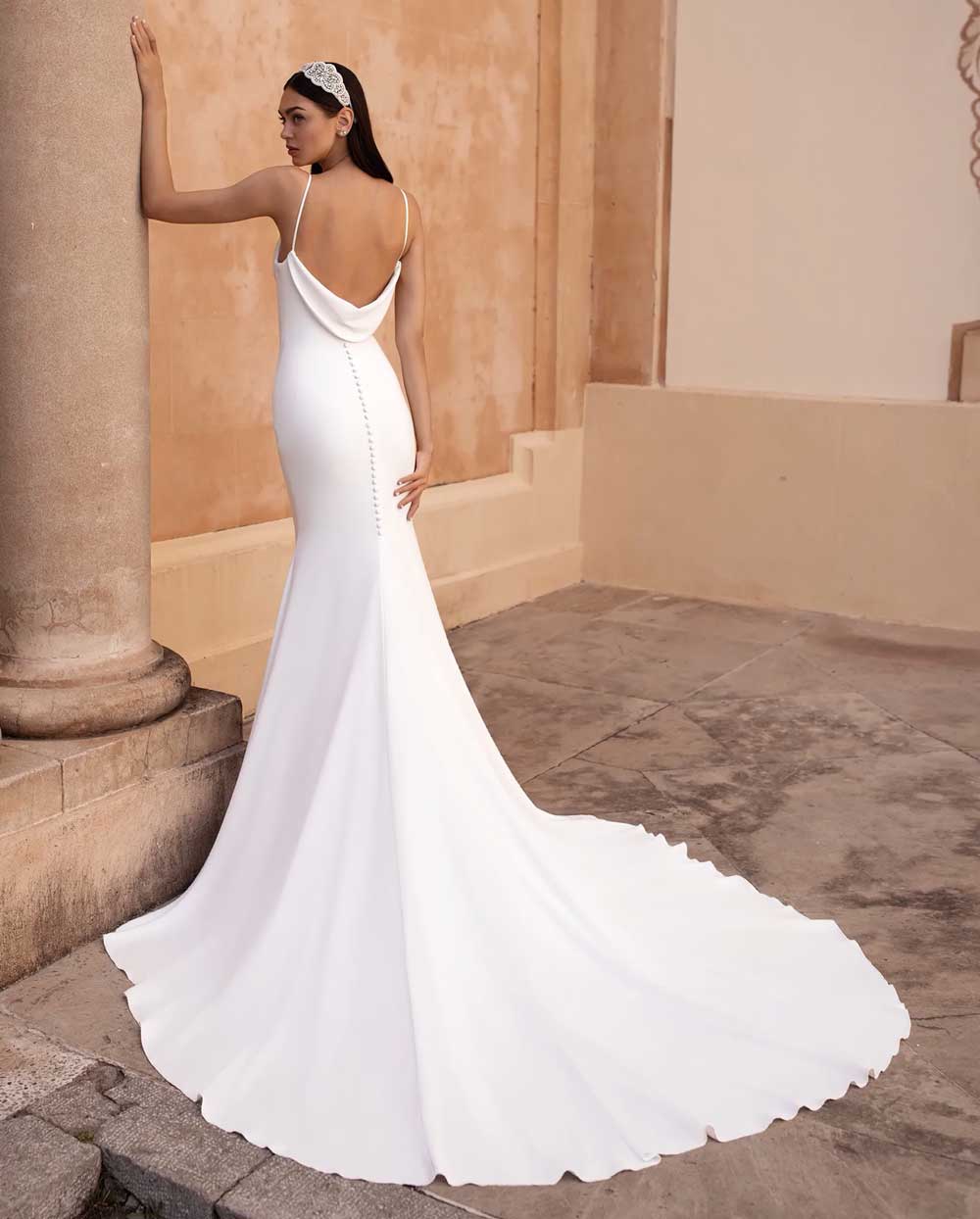 Abito da sposa deals a sirena semplice