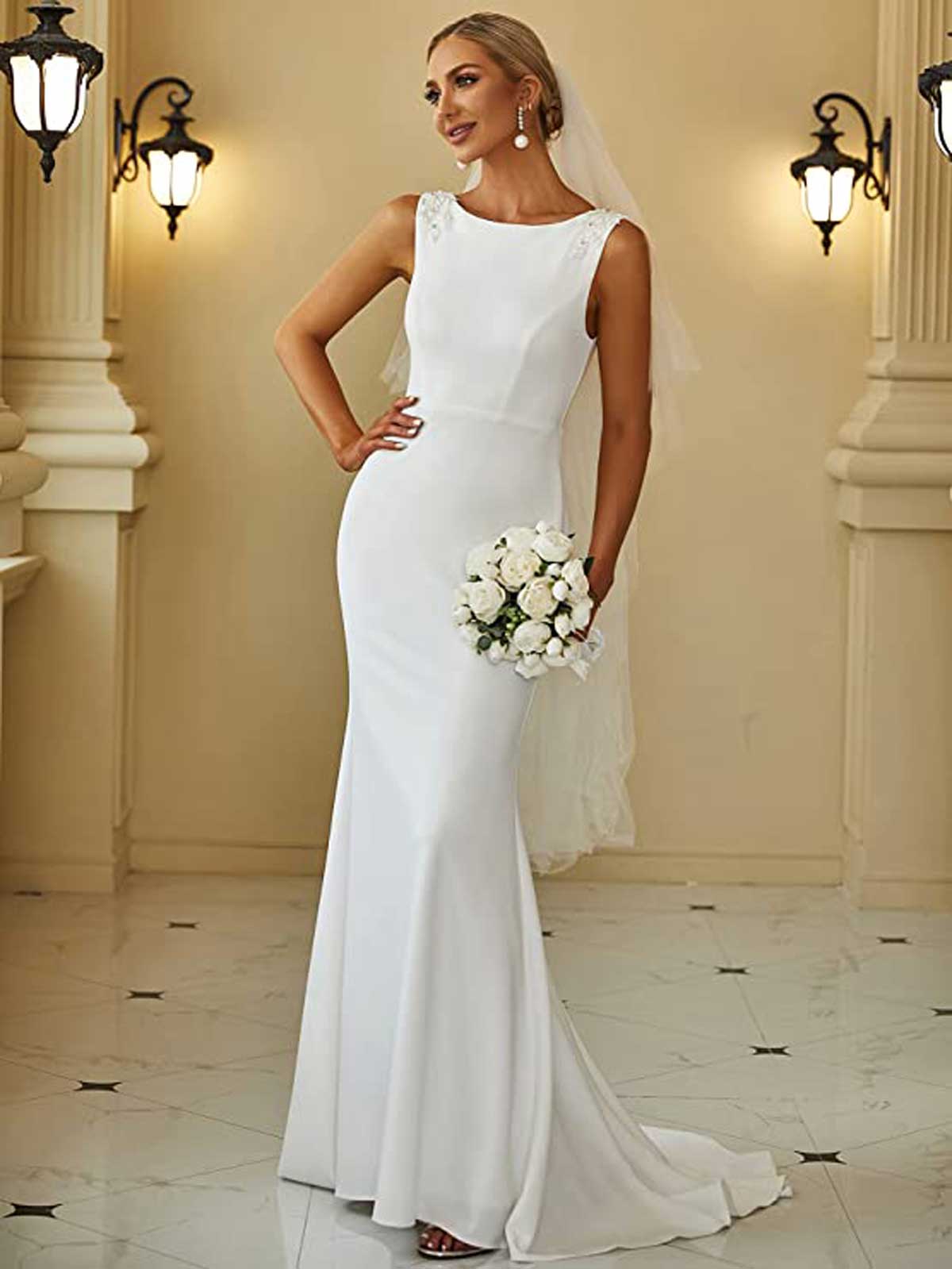 vestito sposa a sirena 