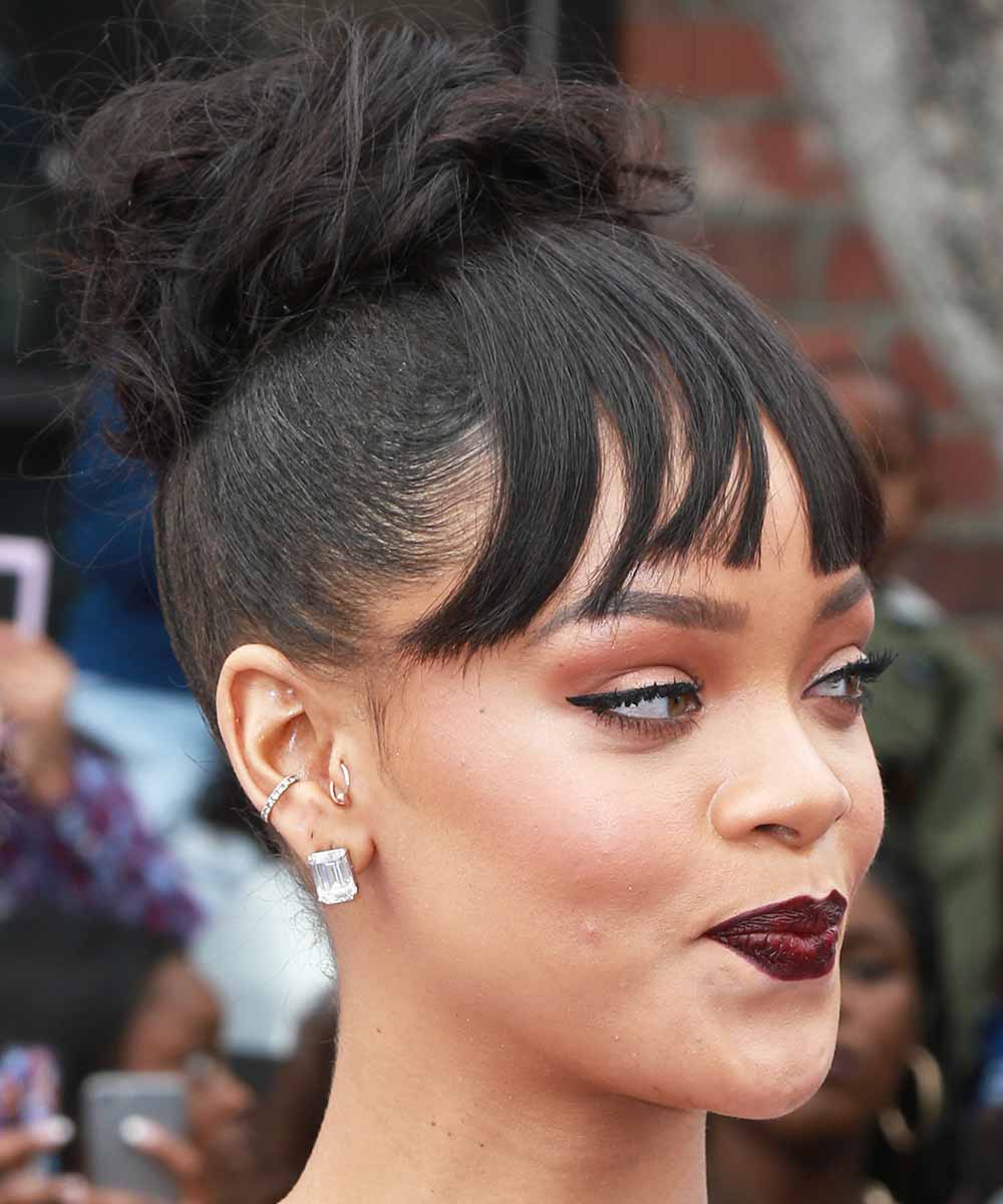 Rihanna chignon Rihanna chignon