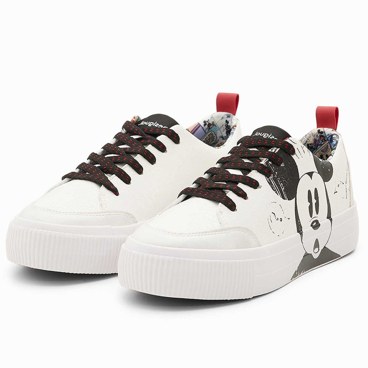 sneakers bianche con Topolino