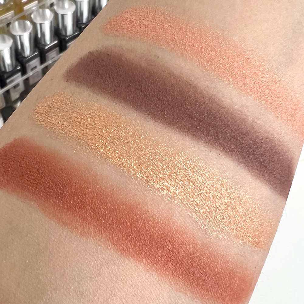 Swatches palette ombretti Tweed Chanel 