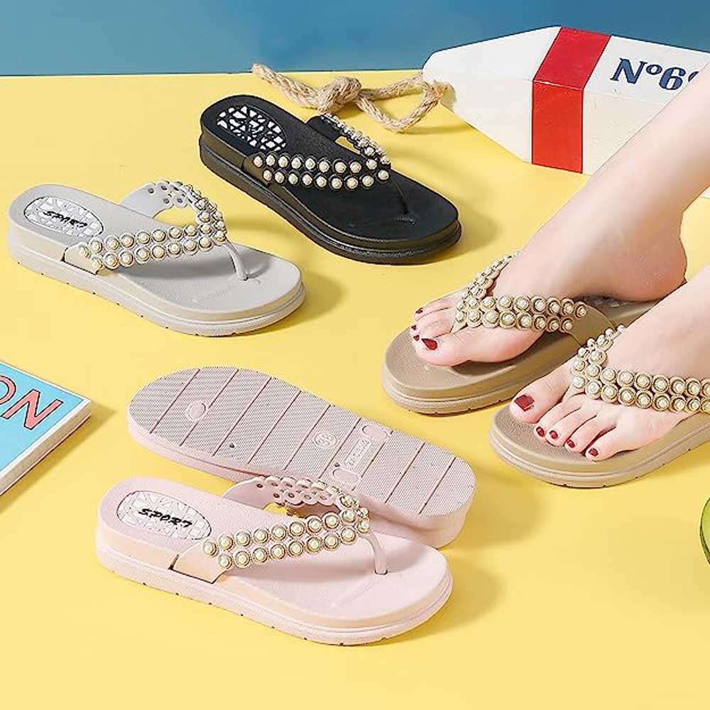 Pantofole da donna di lusso all'aperto moda spiaggia sandali estivi Hook &  Loop gomma fondo rilievo stampa scarpe da donna 2023