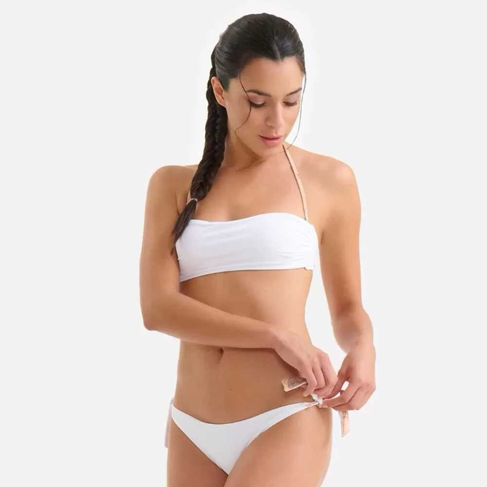 bikini bianco a fascia