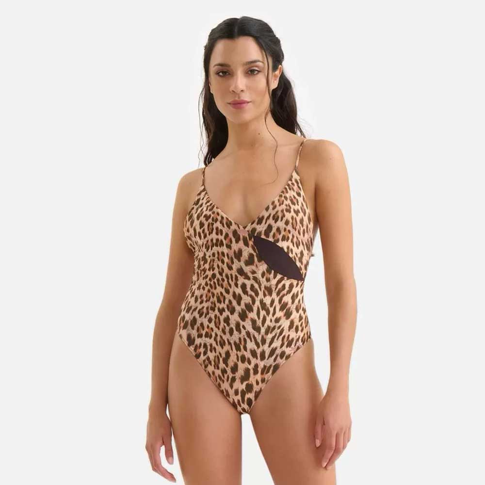 costume intero leopardato