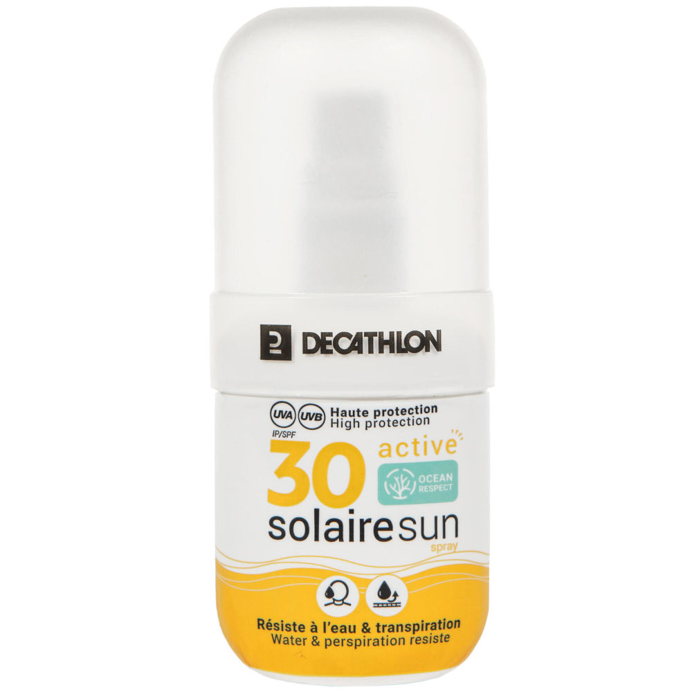 Migliore spray solare SPF 30 classifica Altroconsumo Decathlon Active 30 Solaire Sun Spray