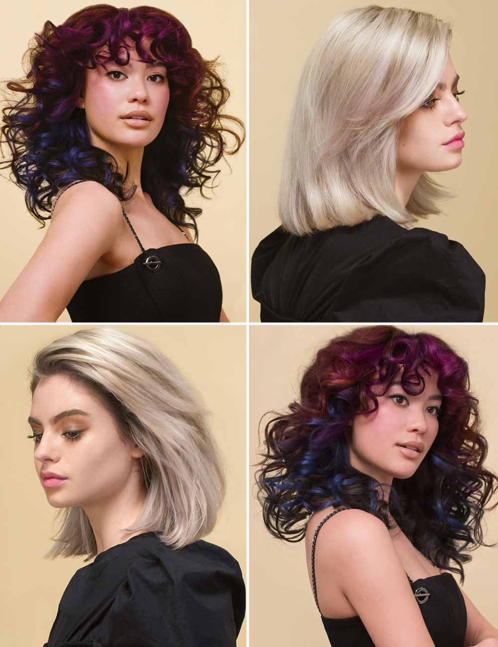 Tagli medi scalati capelli ricci e lisci Tagli medi scalati capelli ricci e lisci