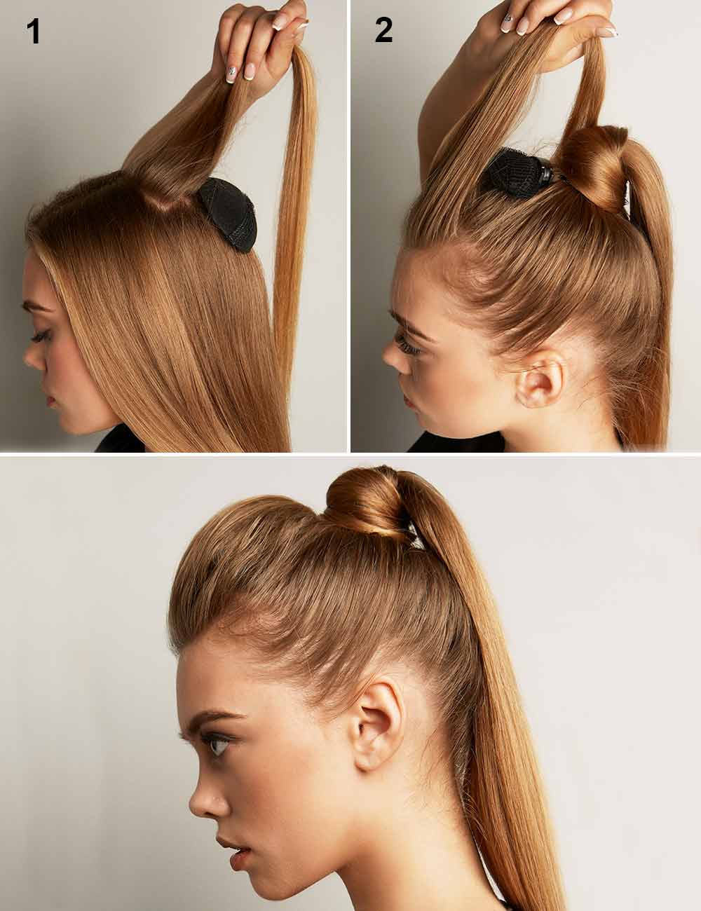 Capelli lisci lunghi coda alta Capelli lisci lunghi coda alta