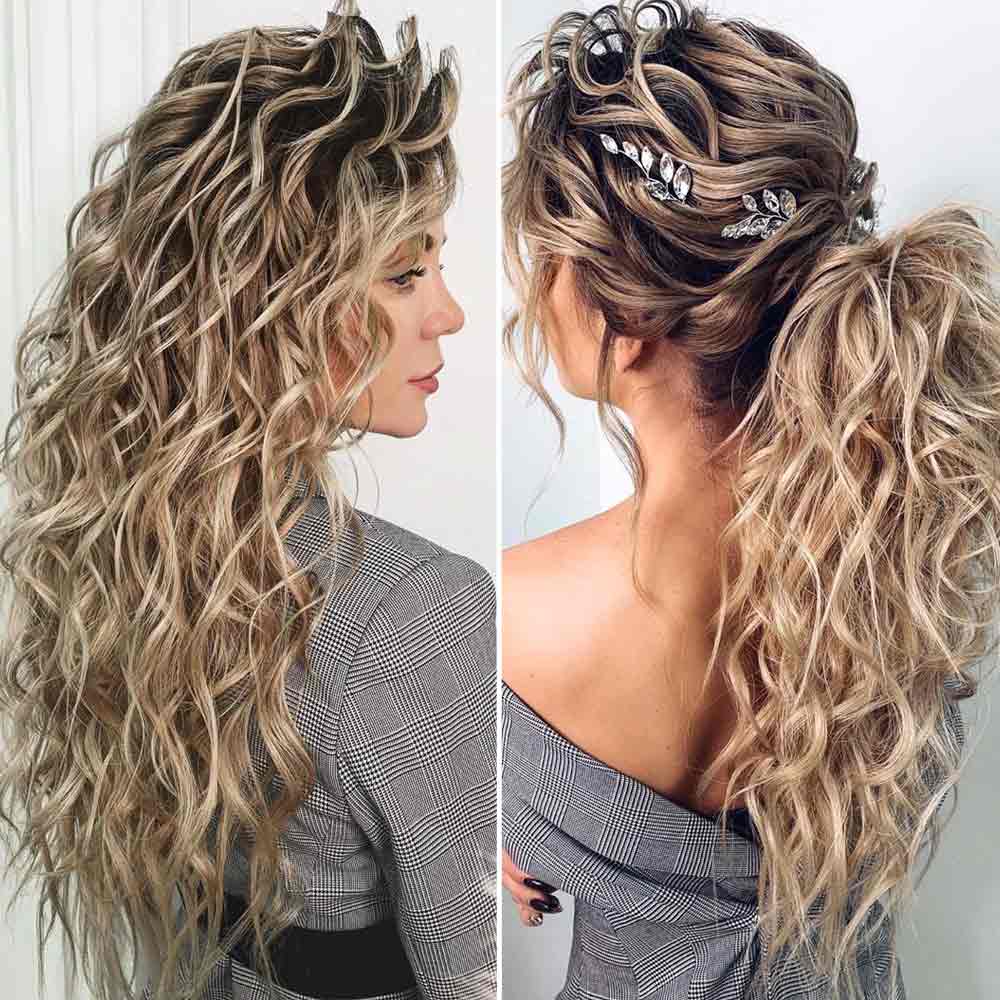 Coda bassa capelli ricci Coda bassa capelli ricci