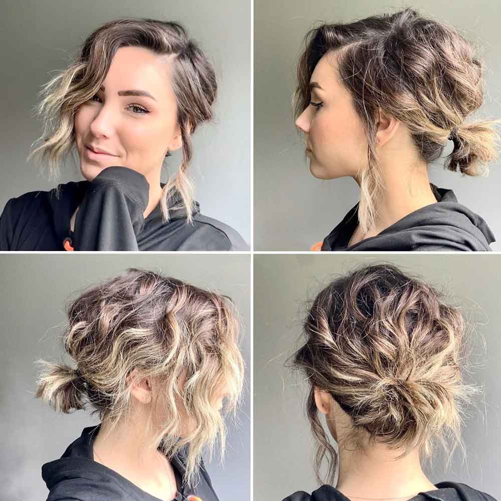 Coda bassa capelli corti mossi Coda bassa capelli corti mossi