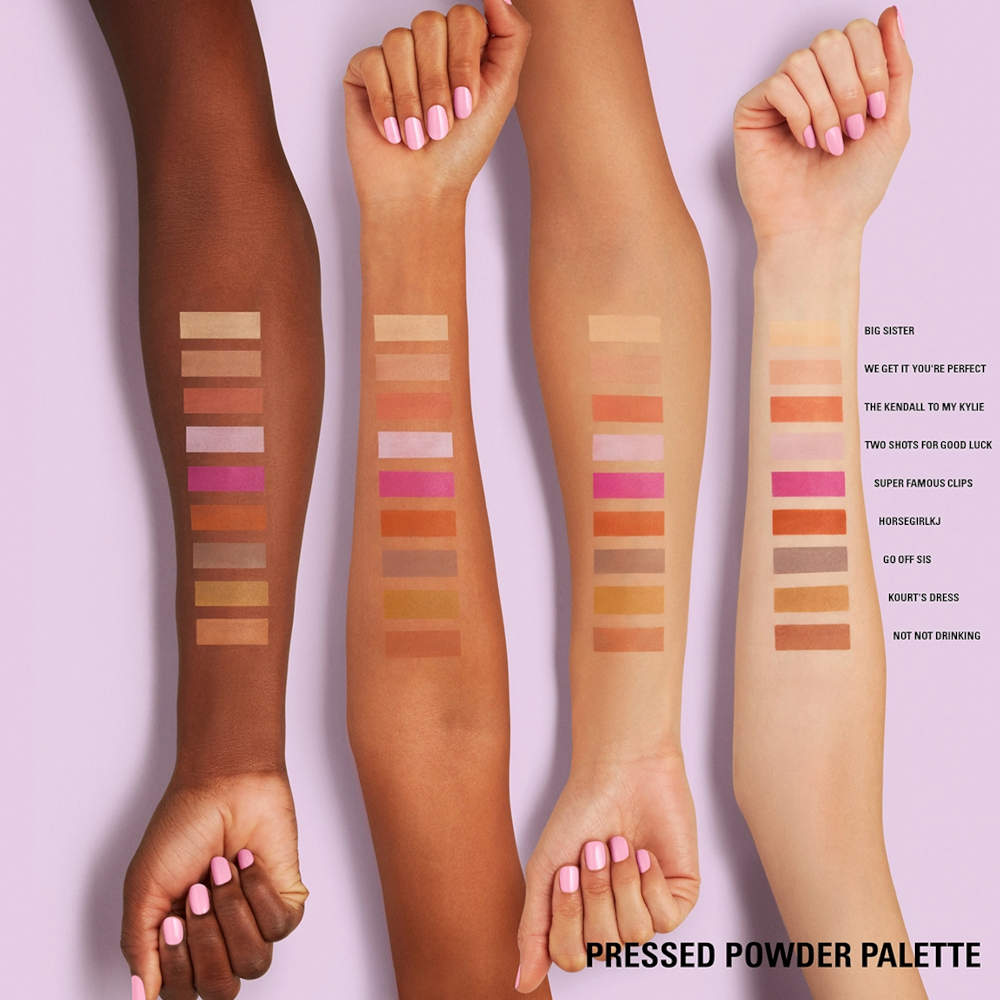 Swatches ombretti Kylie Cosmetics