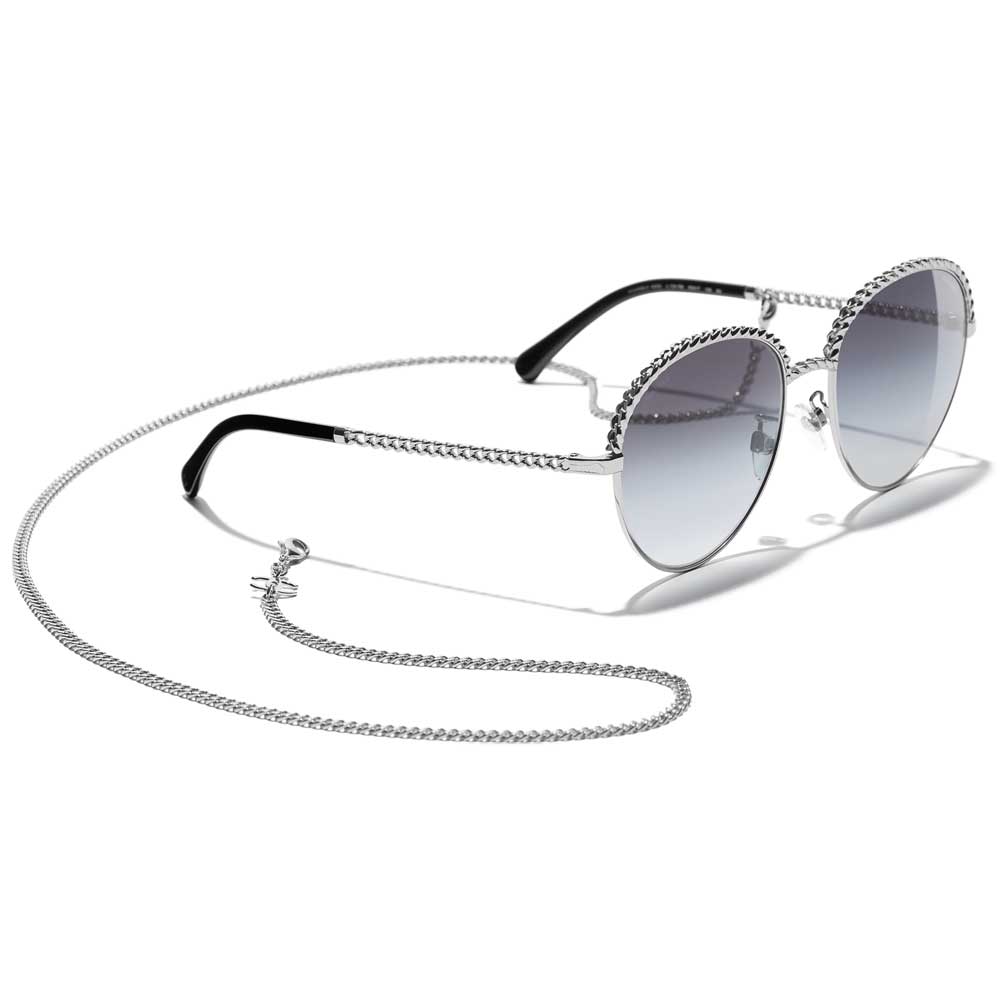 occhiali in metallo con lenti sfumate