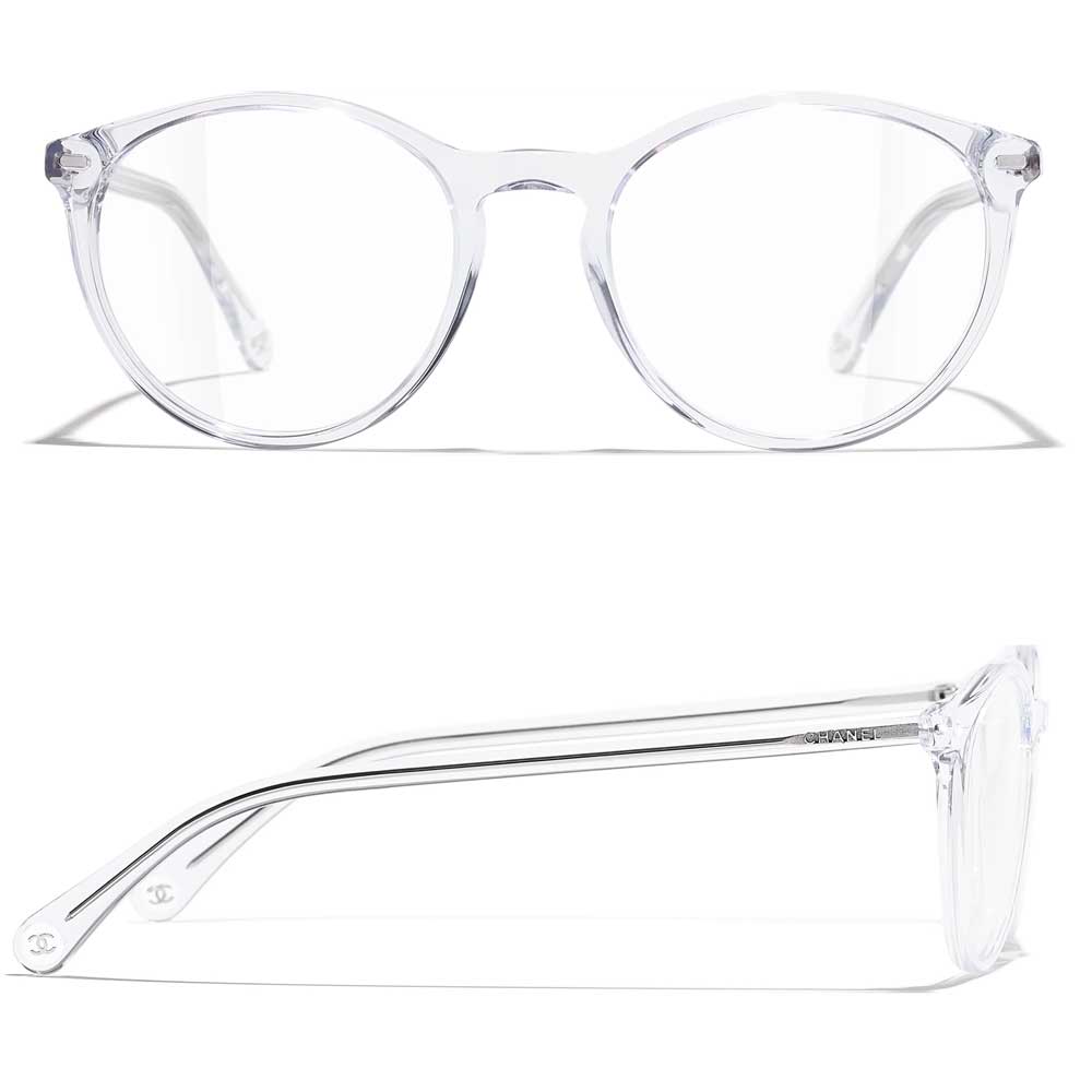 occhiali bianchi trasparenti