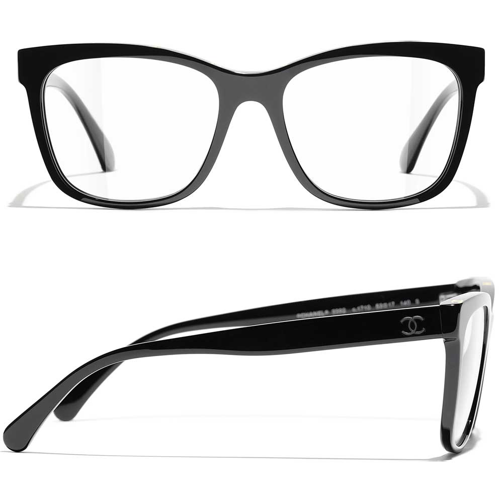 occhiali neri in acetato