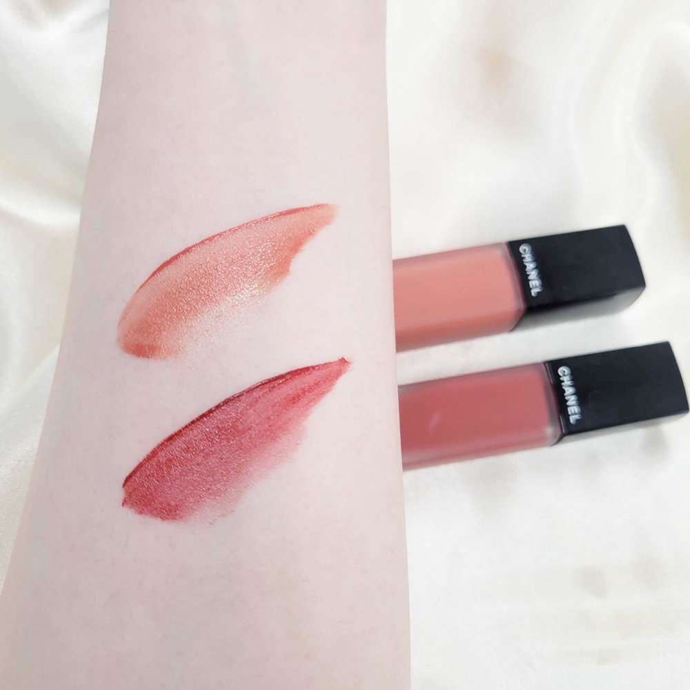 Swatches rossetto liquido Chanel