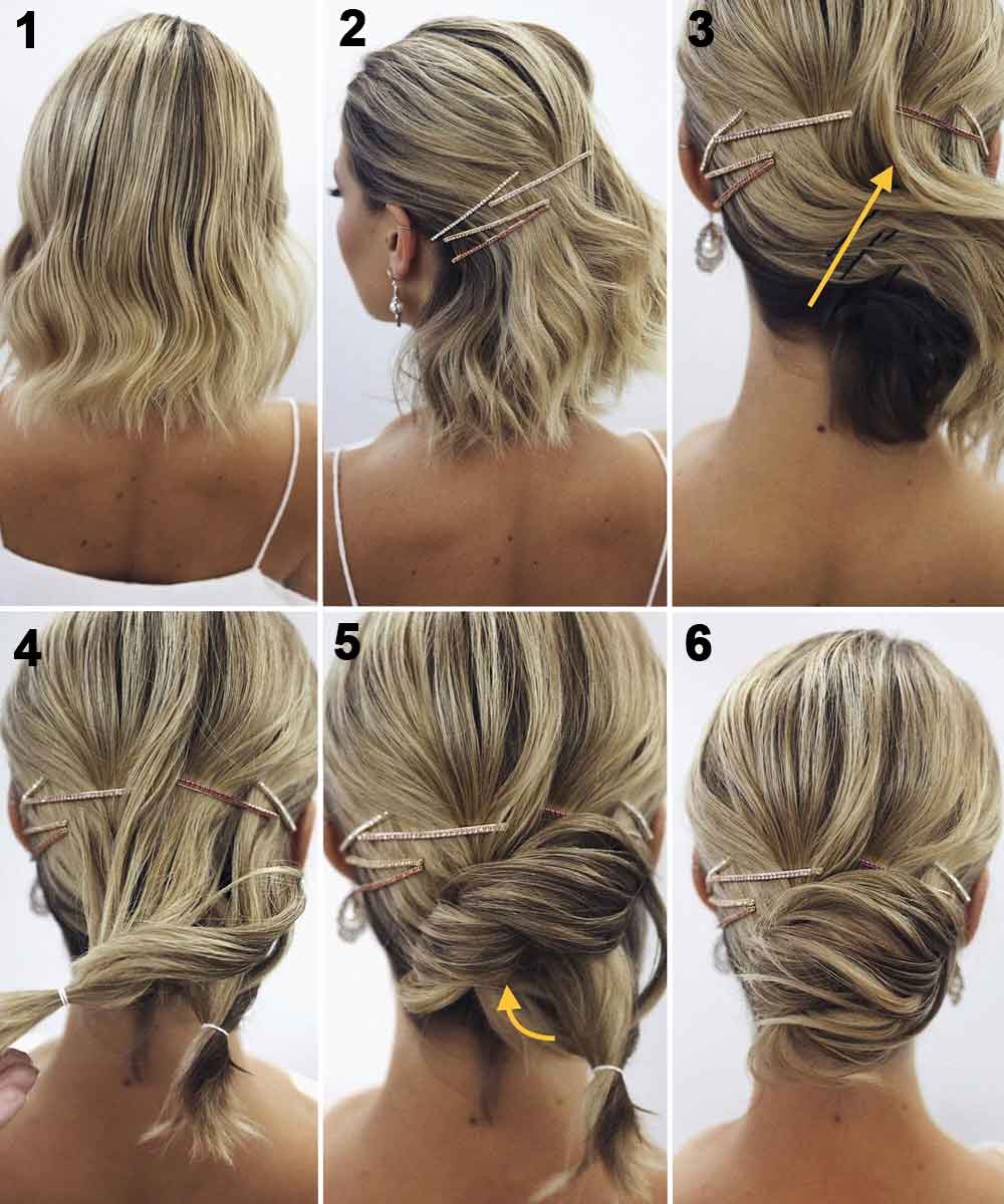 Tutorial raccolto basso capelli medi Tutorial raccolto basso capelli medi