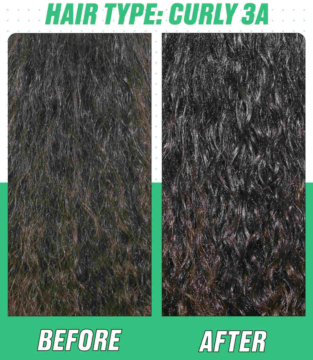 Prima e dopo olio capelli Beauty Bay