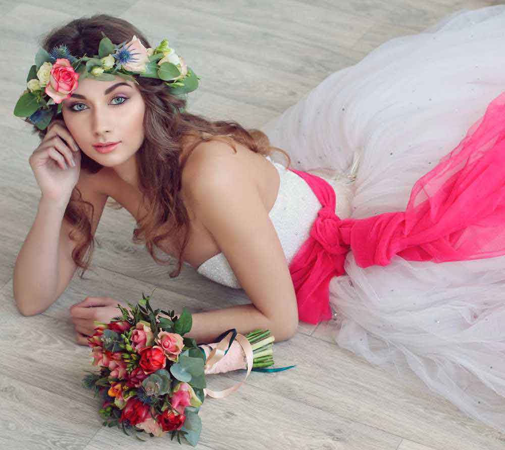 Bouquet per sposa colorato