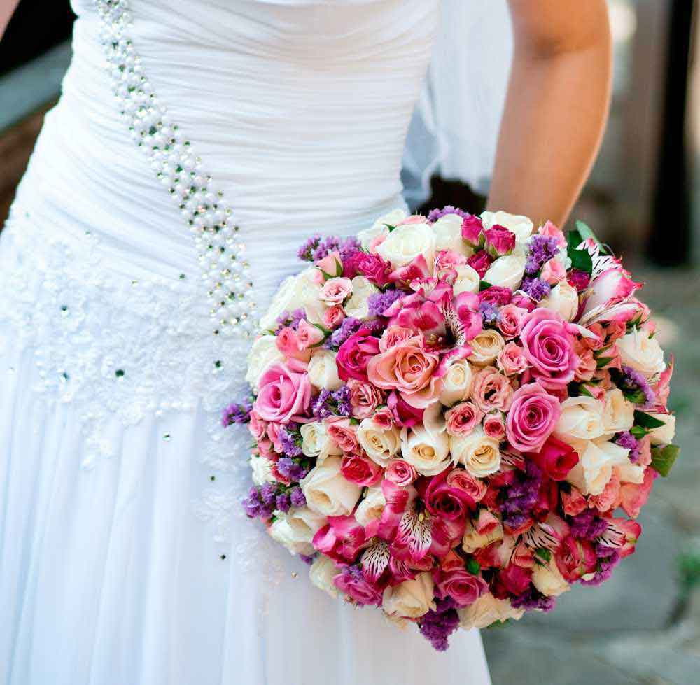 Bouquet tondo sposa