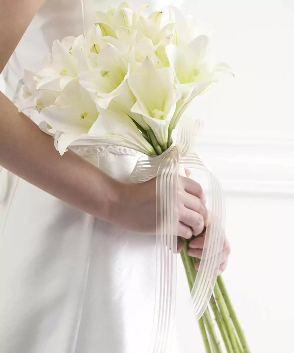 Bouquet sposa a fascio calle