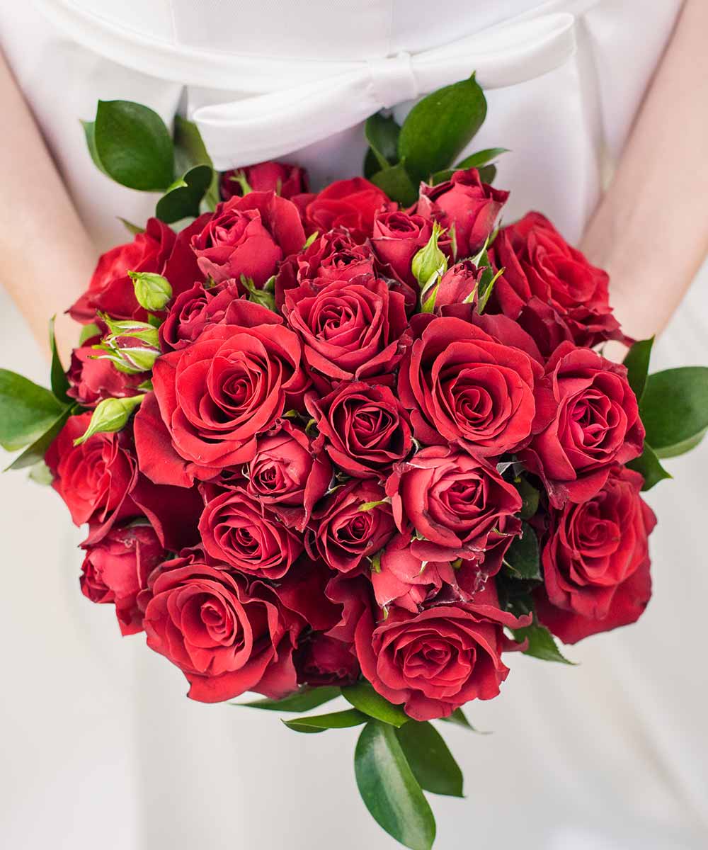 Bouquet matrimonio rose rosse