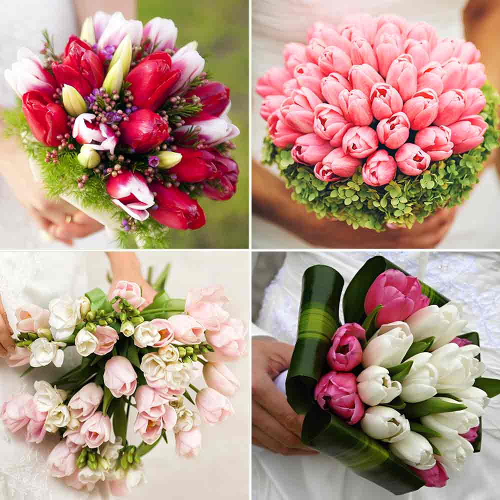 idee Bouquet sposa tulipani