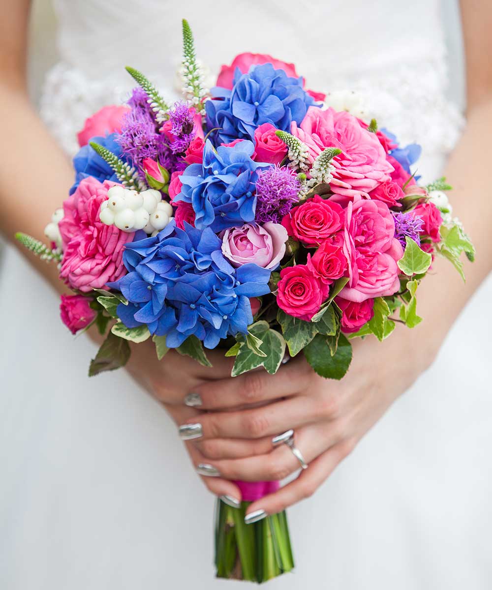 Bouquet sposa con ortensie