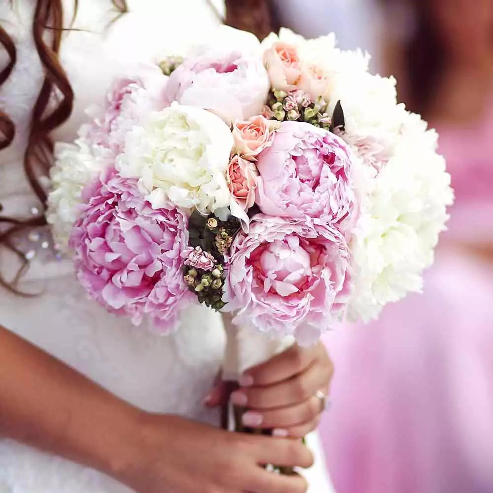 Peonie bouquet sposa