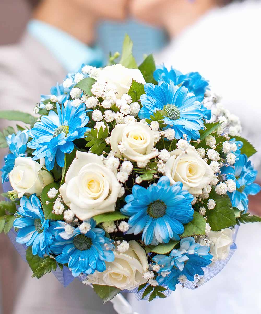 Bouquet sposa blu