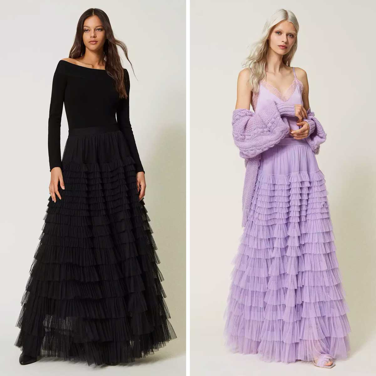 maxi gonna in tulle
